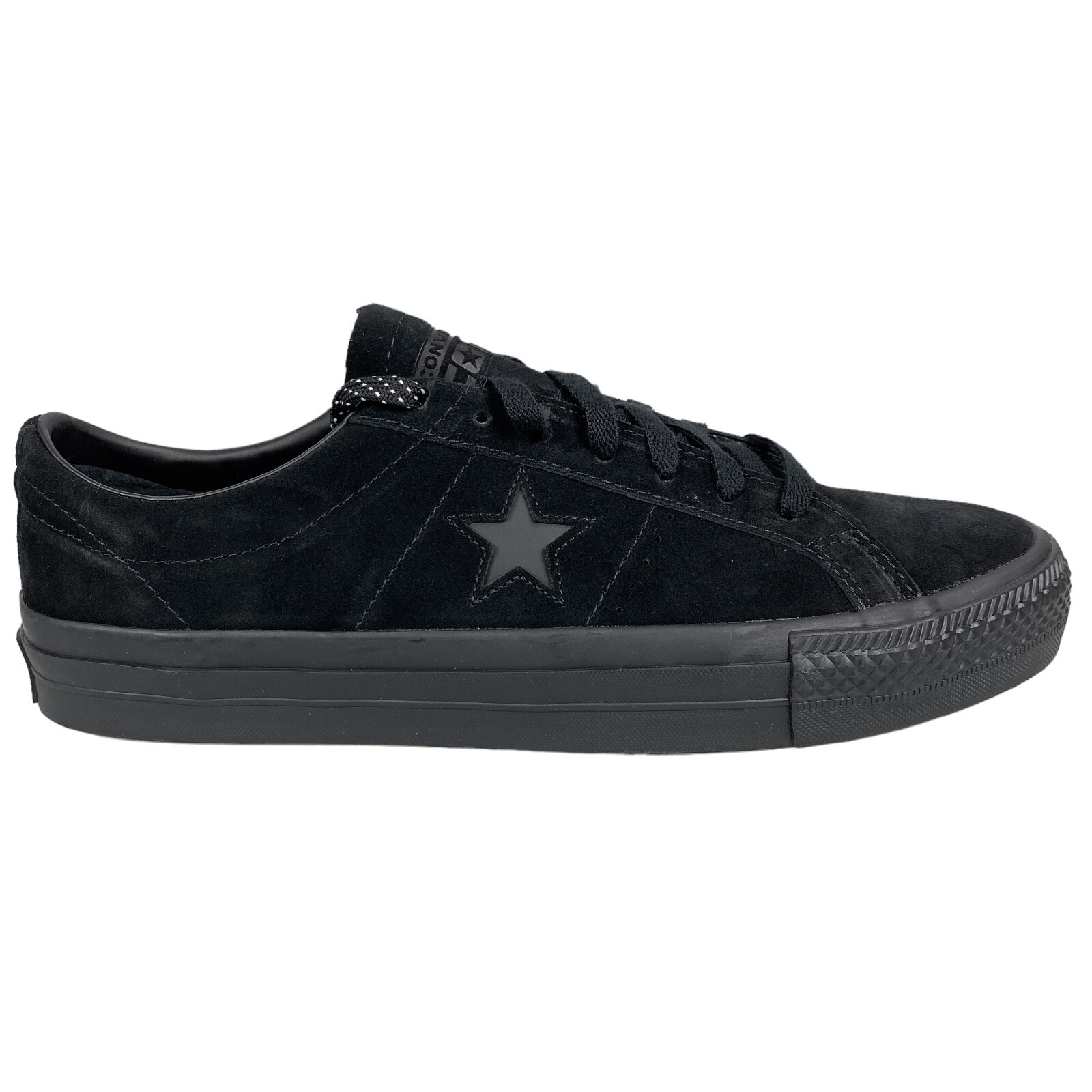 

Замшевые скейтерские туфли Converse CONS One Star Pro Ox Black/Black/Gum 166839C, Черный