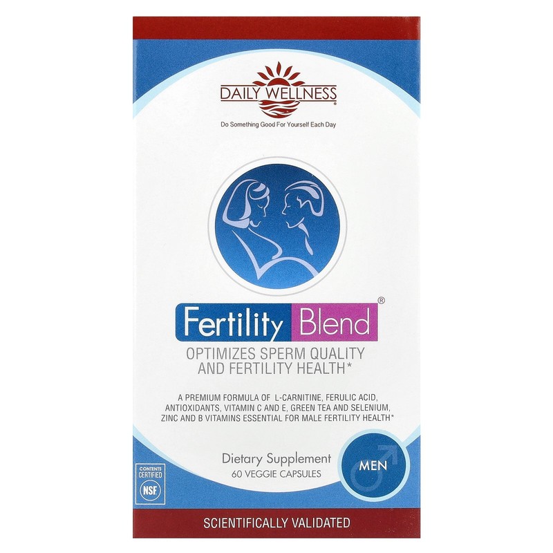 Daily Wellness Company Fertility Blend Men 60 Veggie Caps No