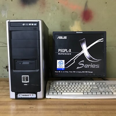 Vintage Custom ATX Desktop PC Celeron D 3.06GHz 1.5GB RAM No HDD (Retro Gaming)