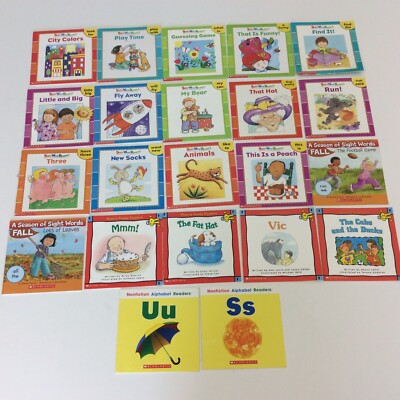 Sight Word Phonics Readers Scholastic Kindergarten 1st Grade 22 Picture Book Lot