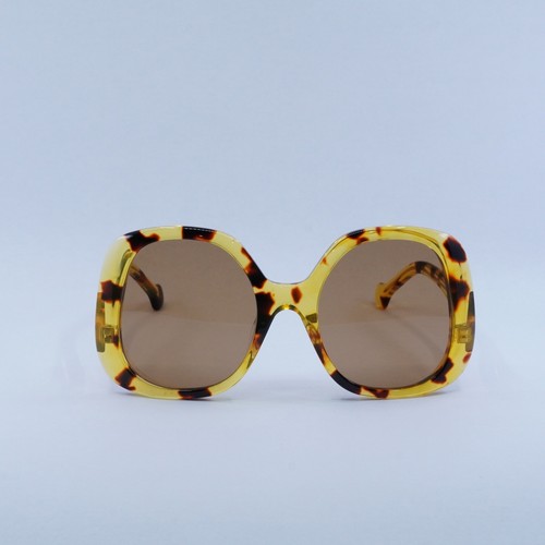 Pre-owned Gucci Gg1235s 002 Shiny Yellow Spotted Havana/brown 55-22-140 Sunglasses ...
