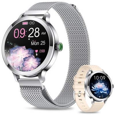 Fitonyo AMOLED 1,1" IP68 Smartwatch für Damen mit Anruffunktion