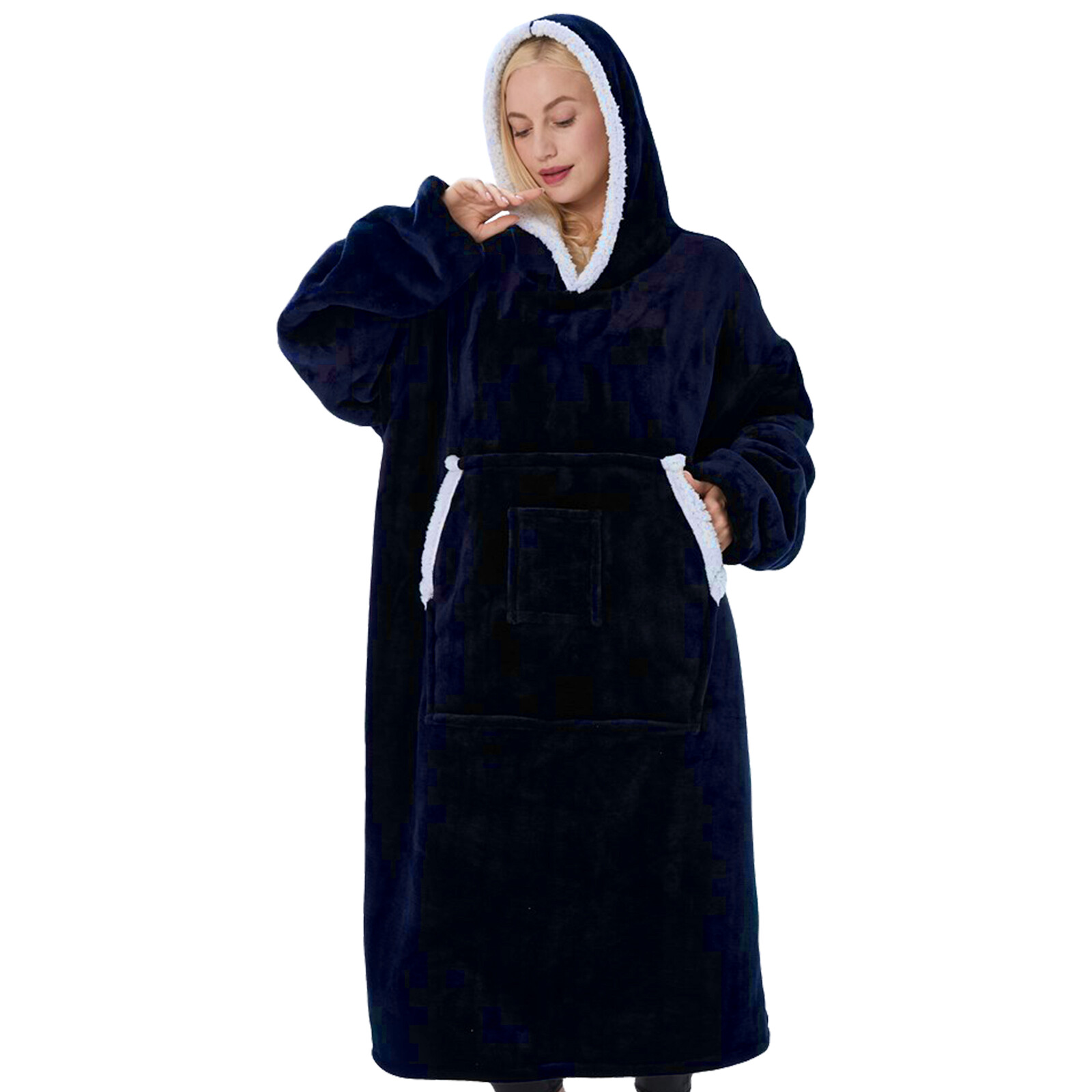 Oversized Blanket Hoodie With Pocket Oversized Wearable Hooded Blanket