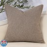 Yangest Neutral Floral Pillow Cover 20 x 20 Inches, Vintage Chenille Square Throw Pillow Cover Soft Decorative Farmhouse Accent Couch Pillow Cover for Living Room Bedroom, Coffee Brown