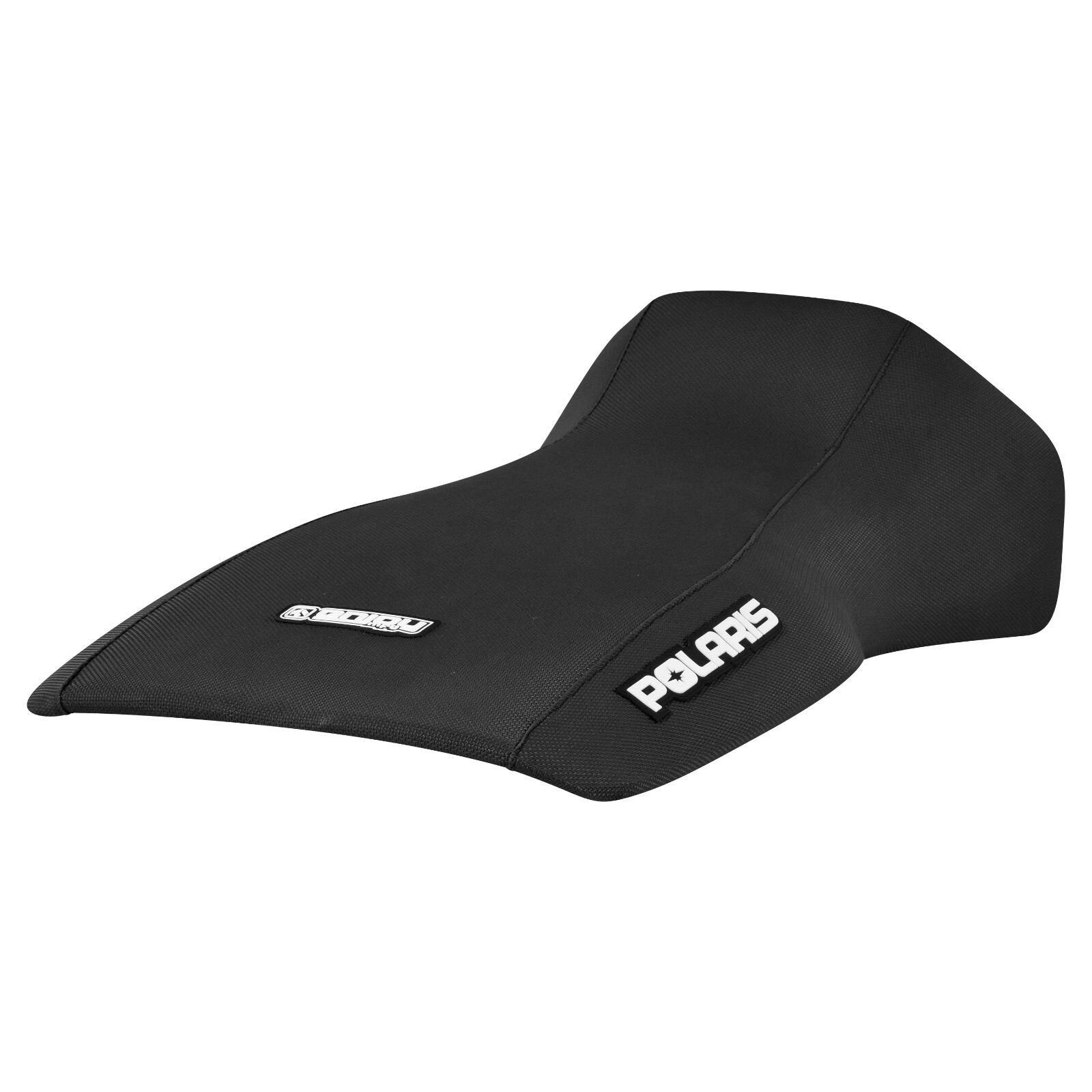 Polaris Sportsman 500 600 700 800 Gripper Seat Cover ALL BLACK Logo #342