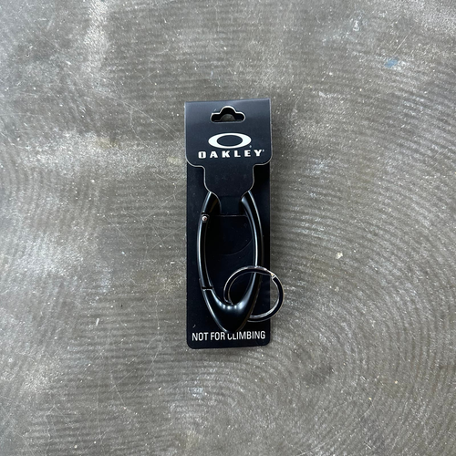Oakley Essential Icon Carabiner Unisex Keychain 3.6in Black - Japan Exclusive