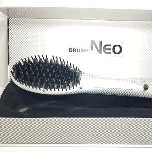 Professional NEO ionic heat straightening WHITE soft touch BRUSH