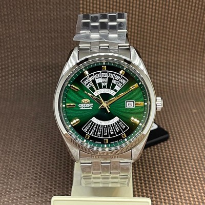 Orient RA-BA0002E10B Multi-Year Calendar Green Analog Stainless Steel Men Watch