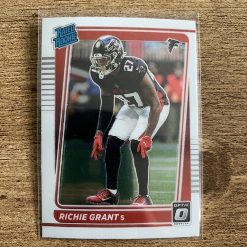 Richie Grant 2021 Donruss Optic Base Rated Rookie Card No. 269 Atlanta Falcons. rookie card picture