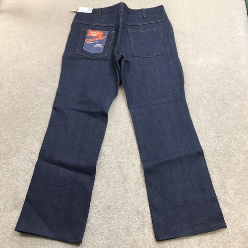 New Vintage Kmart Challenger Jeans Men's 38x30 Raw Denim Dark Wash Western 80s