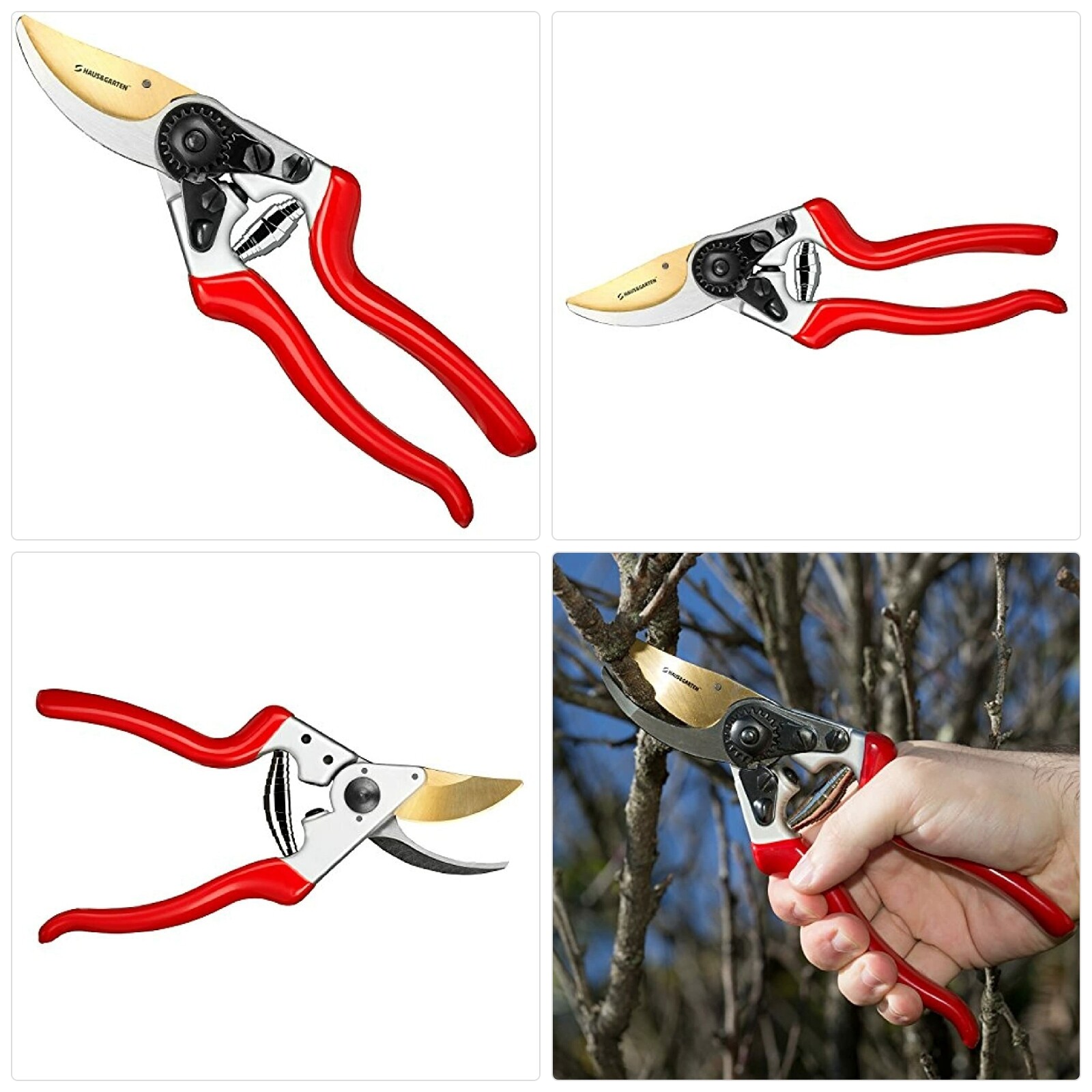 Hand Prune Titanium Pruning Shears Best Garden Shears Tree Trimmer NEW