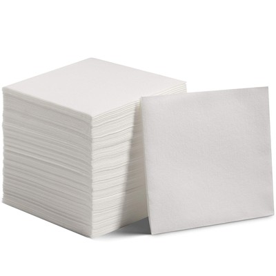 200 Linen-Feel Dessert And Beverage Napkins - Disposable Cloth-Like Cocktail ...
