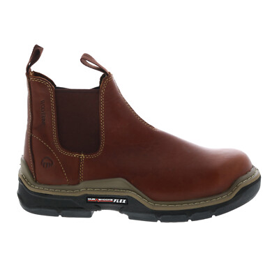

Wolverine Raider Durashocks Carbonmax Romeo W211172 Мужские коричневые рабочие ботинки, Коричневый, Wolverine Raider Durashocks Carbonmax Romeo
