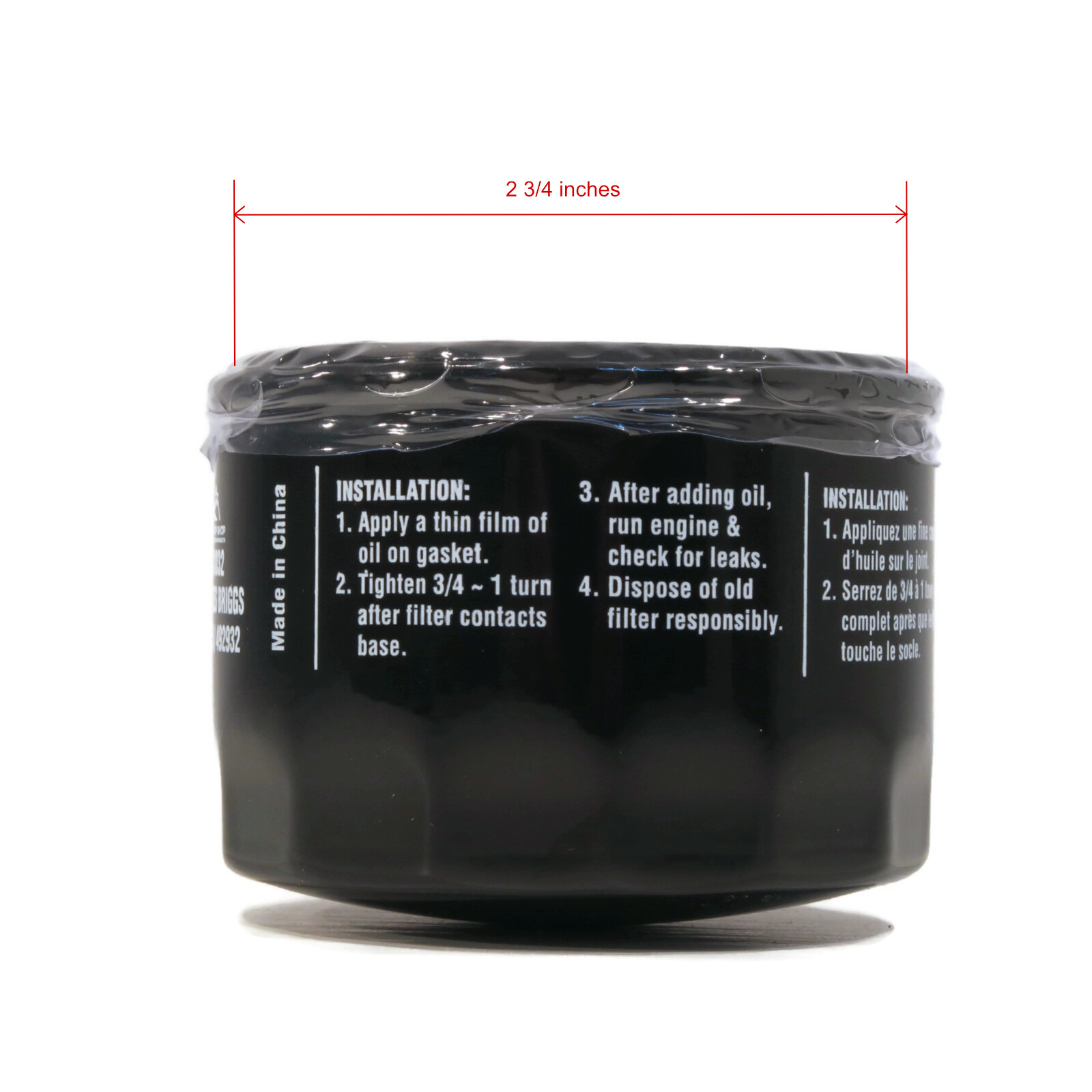 OIL FILTER fits John Deere Z510A Z520A Z525E Z535M Z535R Z540M Z540R