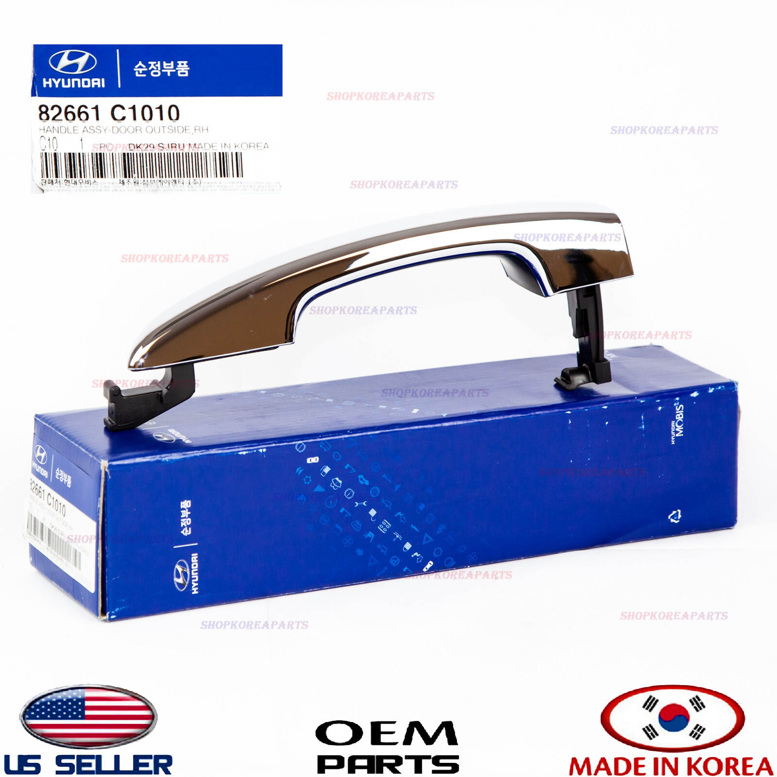 2015-2019 Hyundai Sonata Genuine Door Outside Handle Chrome RH