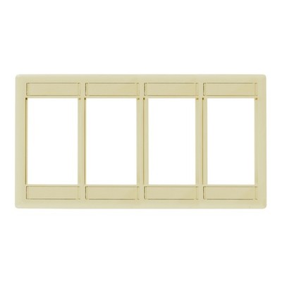 Hubbell IMF4EI Ivory Plate 1-Gang Istation Module Frame 4U