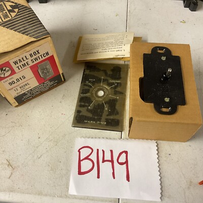 Vintage Rare Mark-Time Wall Box 12 Hour Time Switch- ECS