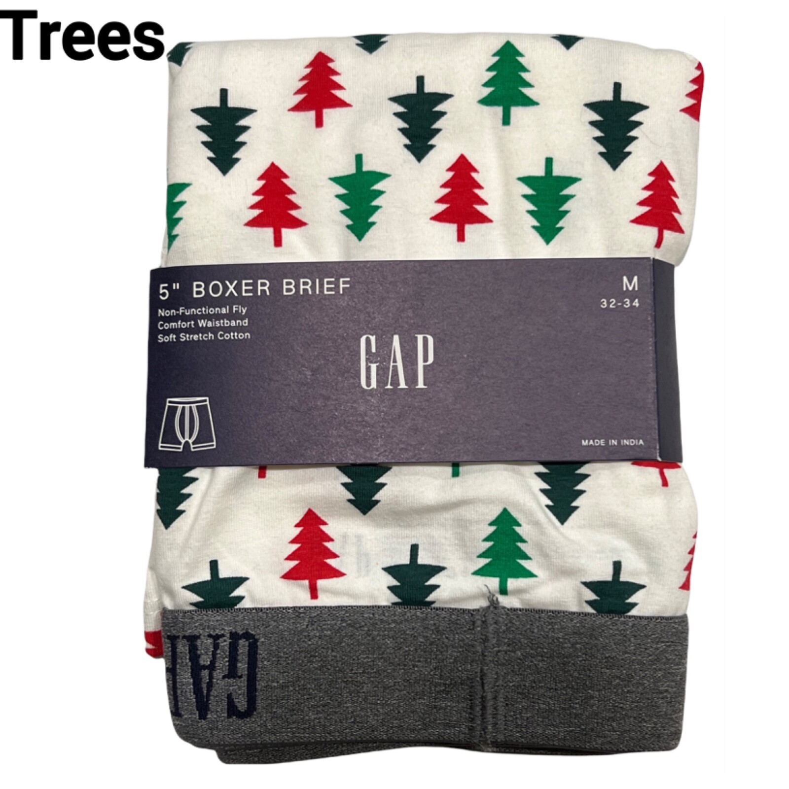 NWT GAP Men's 5" Boxer Brief Underwear Sz S-M-L-XL Jersey Kint Assorted Colors