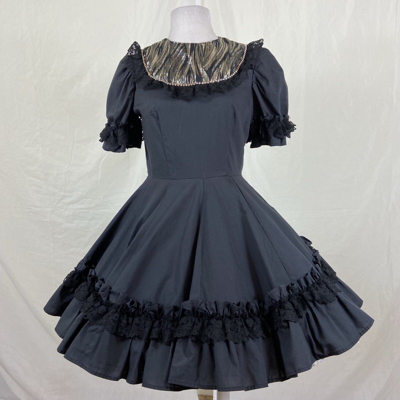 chinese dress ladies Black Lace Prom Dress High Low, Graduation School Party Dress, Winter   DressesTailor