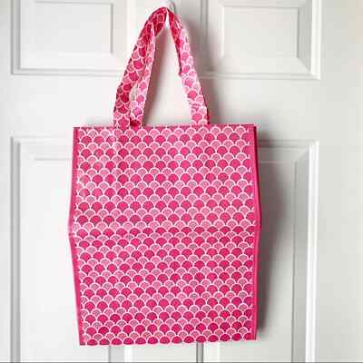 MSC Scales Pink Vinyl Tote Bag NWT