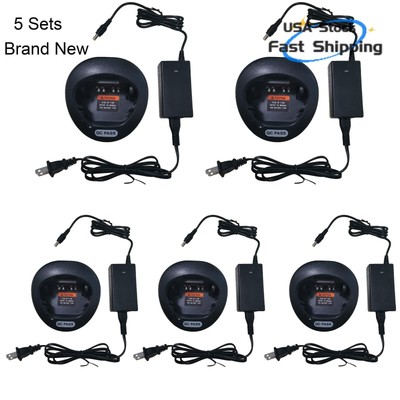 5 Set NTN8831 Charger Compatible with XTS5000 XTS2500 XTS4200 HT1000 Radio