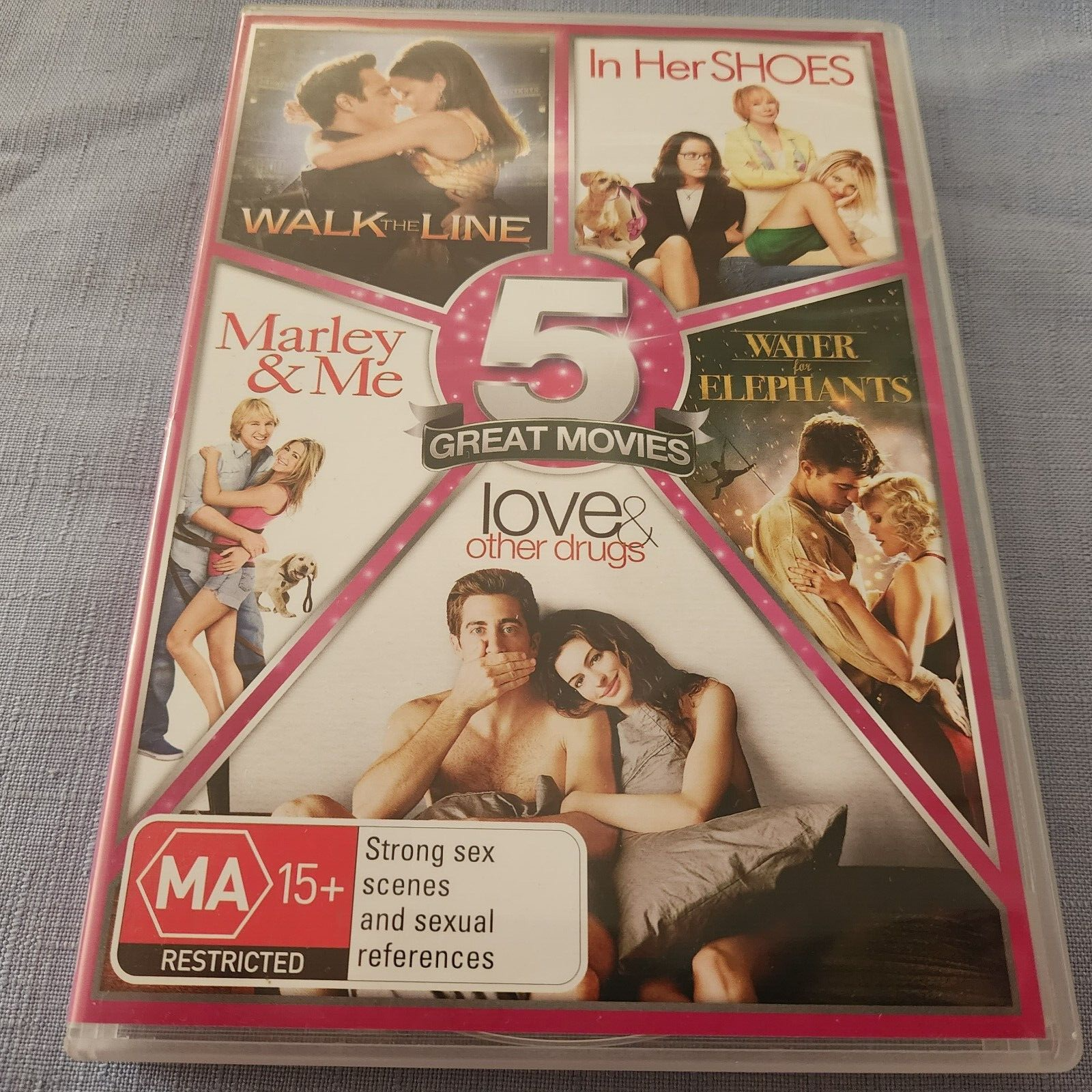 Walk The Line/In Her Shoes/Marley & Me/Water For Elephants/Love & Other.. DVD