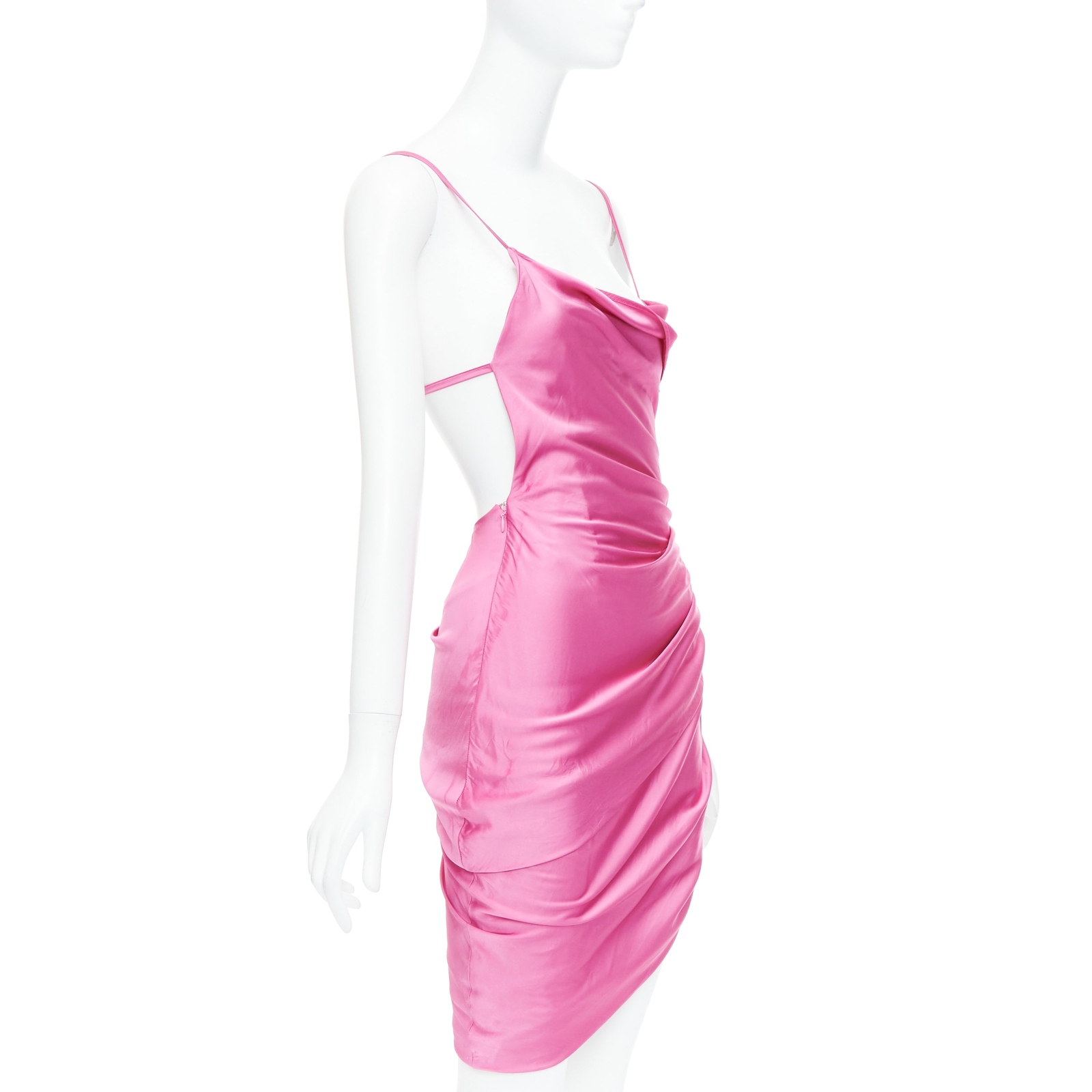 ワンピース JACQUEMUS Woman Dress Pink 21H213DR0091020 431 NIKE Nike x Jacquemus - Open-Back Asymmetric Twisted Stretch