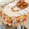 bnhjsdw Fall Pumpkin Tablecloth Buffalo Plaid Thanksgiving Autumn Table Cloth 60