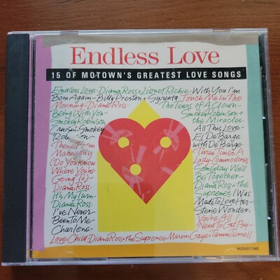 LIKE NEW! ENDLESS LOVE, 15 of MOTOWN'S GREATEST LOVE SONGS Compilation CD