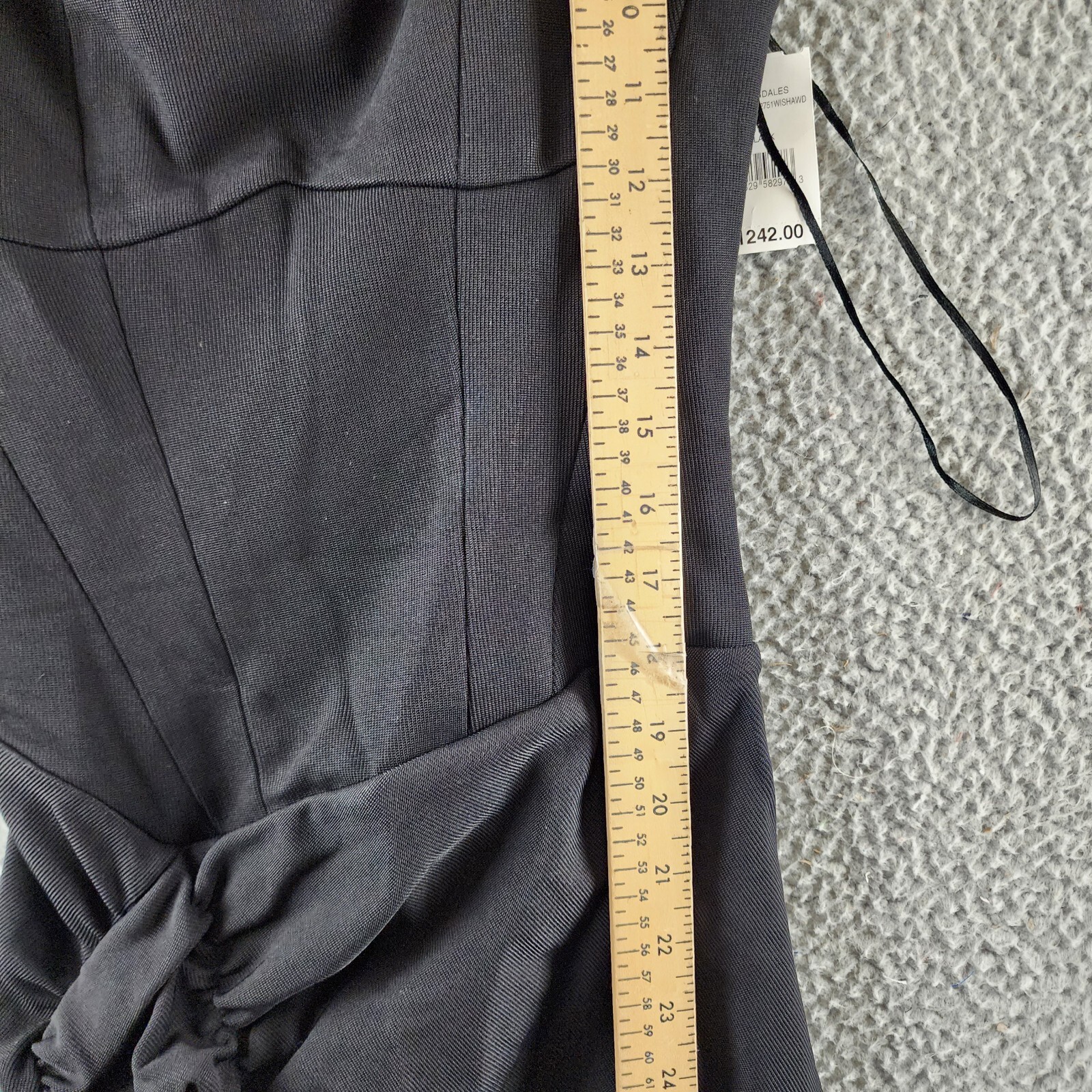 The Mannei Wishaw Maxi Dress Women's 36 Black Square Neck Sleeveless Zip Closure - Picture 7 of 17