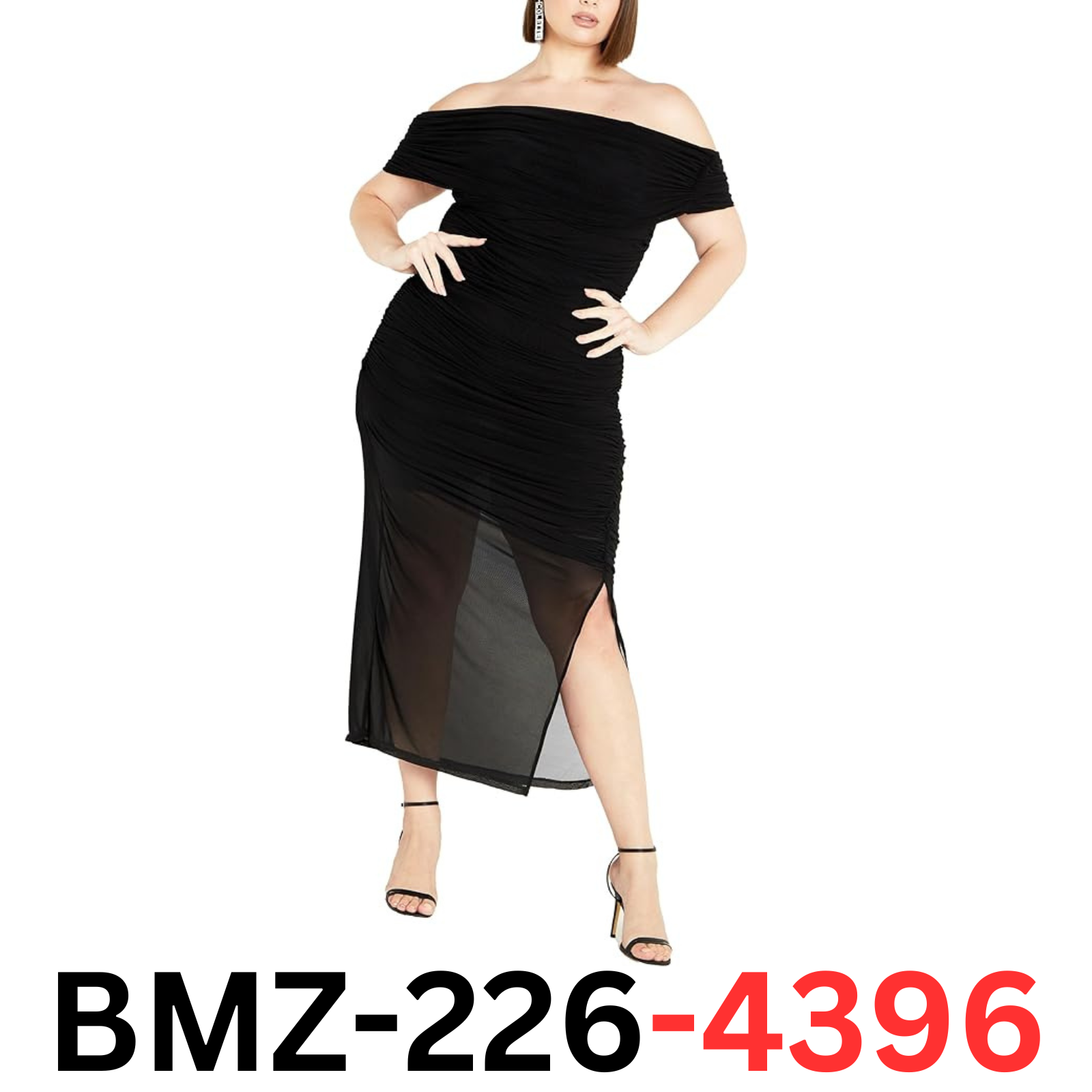 CITY CHIC Women's Plus Size Marianne Dress, Black 22 PLUS