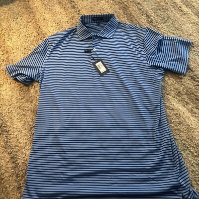 Peter Millar Crown Crafted Miles Performance Jersey Golf Polo Large $110