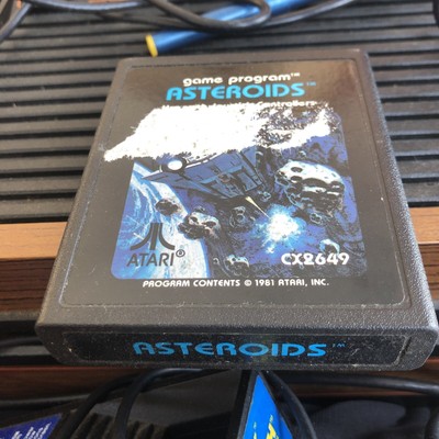 Atari 2600 Game Vintage Asteroids CX-2649 1979 NTSC Vintage Game