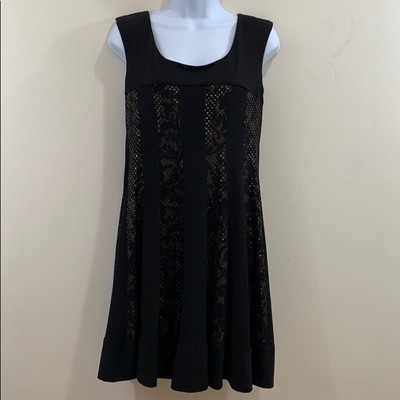 Connected Dress Women's Size 6P Black Sequins Sleeveless NWT