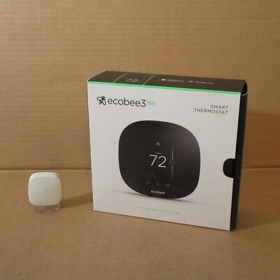 NEW Ecobee3 Lite Smart Thermostat Black (EB-STATE3LT-02) PLUS Used Remote Sensor