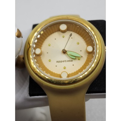 Mustard Yellow Beige Flower Pedal Watch Made Japan Pips Sweets Watch Svj211087