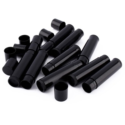 100pcs Black Empty Lipstick Tube Lip Balm Bottle Container DIY