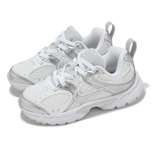 Nike V5 RNR PS White Metallic Silver Kids Preschool Casual