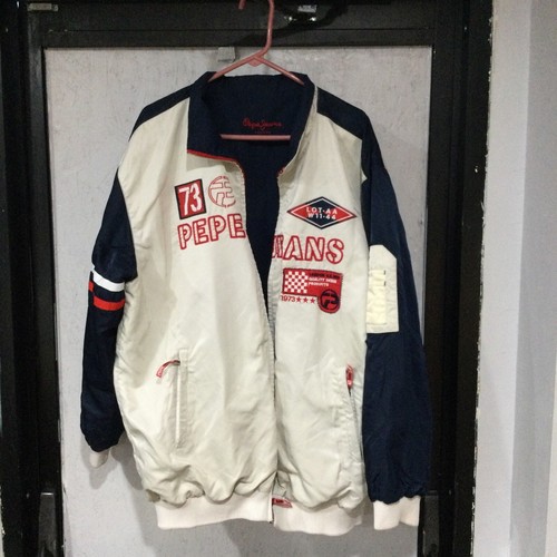 ジャケット・アウター pepe jeans London  Type MA-1   Size L Vtg Pepe Jeans London Size L Track Jacket Red Full Zip