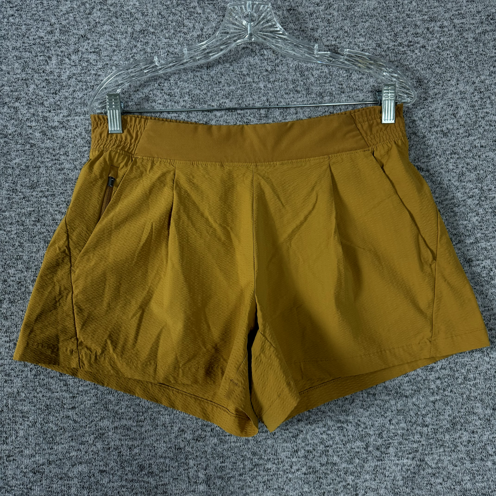 Athleta Women's Size 8 Mustard Yellow Textured Brooklyn