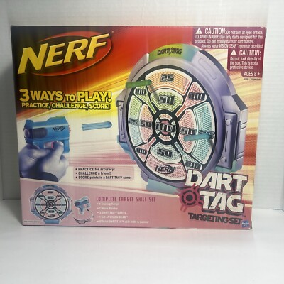 NERF DART TAG Complete Target Skill Set By Hasbro 2009 Brand New(Box Discolored)