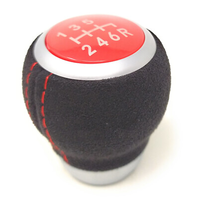 6 Speed Gear Shift Knob Alcantara For Subaru Forester Impreza WRX STI 2009-2019