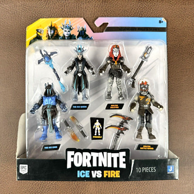 Fortnite Legendary Micro Series Ice vs Fire 10 Pieces #44 - 47 Action Figures