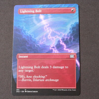 MTG Double Masters 2022  Uncommon Lightning Bolt (Borderless) 361 NM