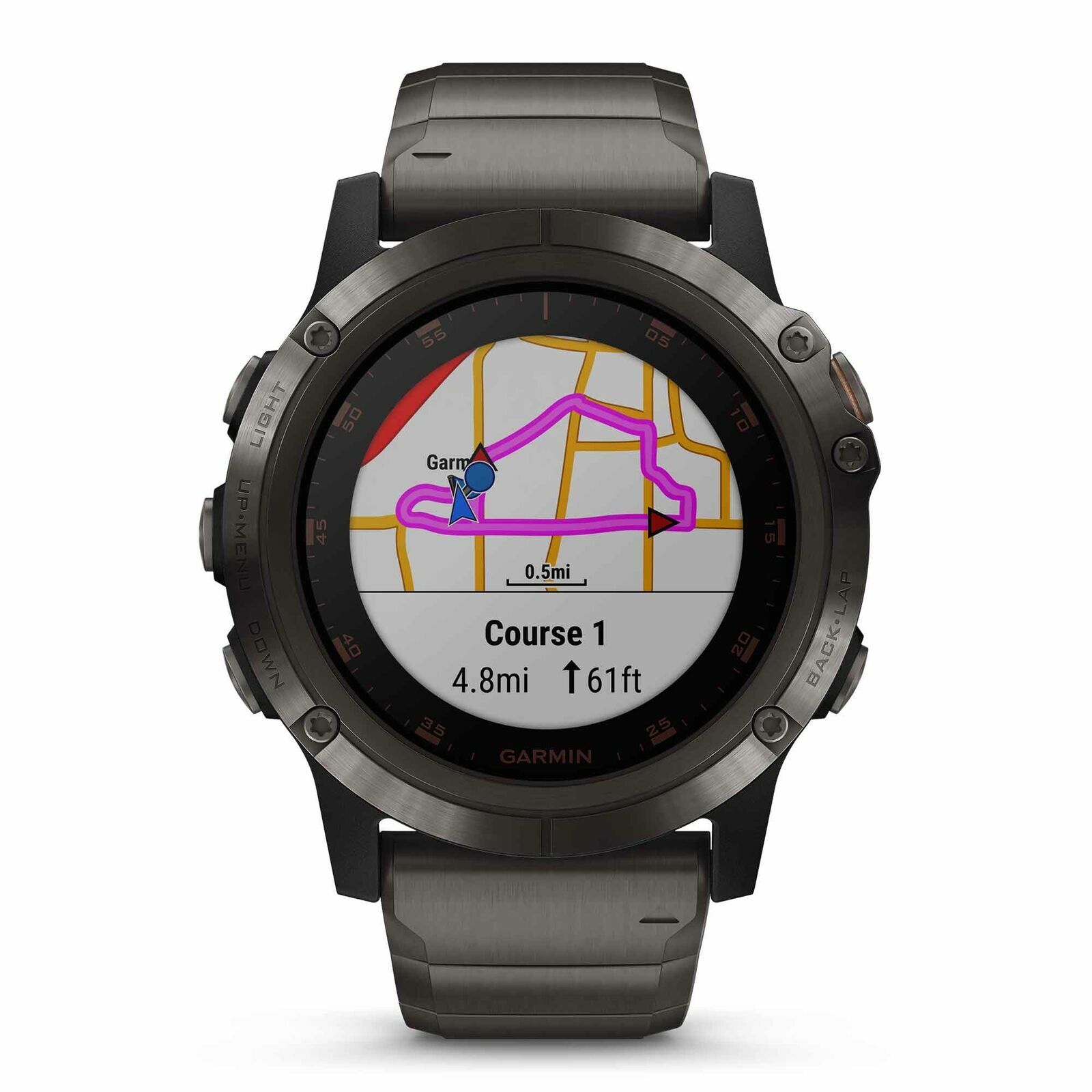 Garmin Fenix 5X Plus 51mm Sapphire Carbon Gray DLC Titanium/Titanium Band