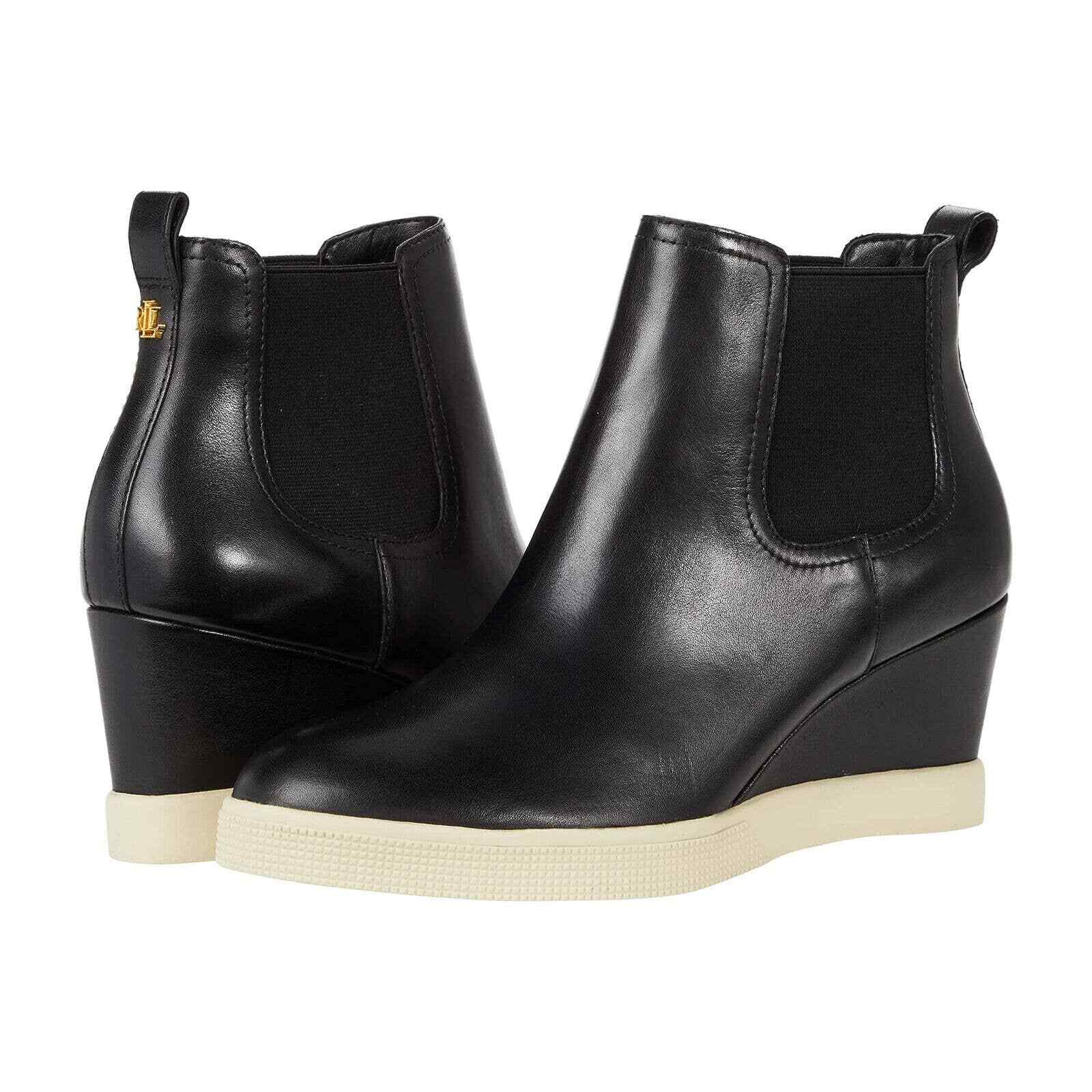 

Lauren Ralph Lauren Reade Черные женские кроссовки на танкетке EUR 35,5 США 5,5 B, Черный