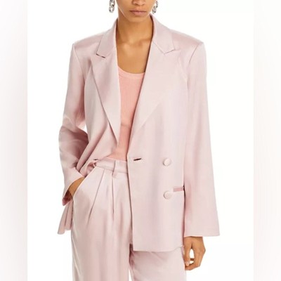 Anine Bing Donne silk blazer lavender NWT Retail $600 - Small