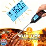Antonki Meat Thermometer Digital, Smart Instant Read Food Thermometer with Super Long Probe for Cooking Grilling Baking Kitchen Candy BBQ Oil Liquid, Backlit Display, Battery Included