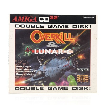 Commodore Amiga CD32: Overkill & Lunar-C - OVP (CBM CD-ROM PAL) Mindscape
