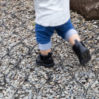 9x17Ft Ground Grid Scalable Ground Grid Gravel Grid Geo Grid Driveway Black US